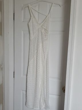 lace wedding dress size 18 Summer Beach Wedding Dresses Lace Applique V Neck Plus Size Wedding Dresses AWD1044 main image 1